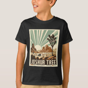T-shirt Parc national de Joshua Tree Vintage Randonnée Cam