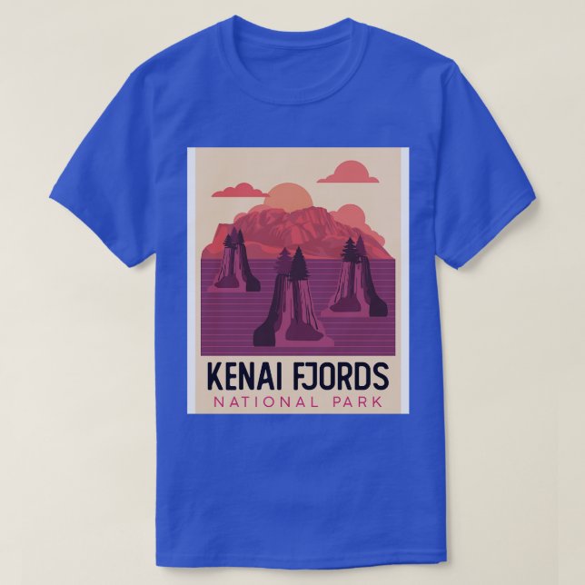 T-shirt Parc national de Kenai Fjords (Design devant)