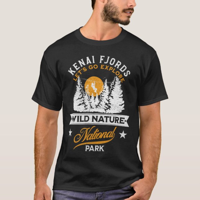 T-shirt Parc national de Kenai Fjords (Devant)