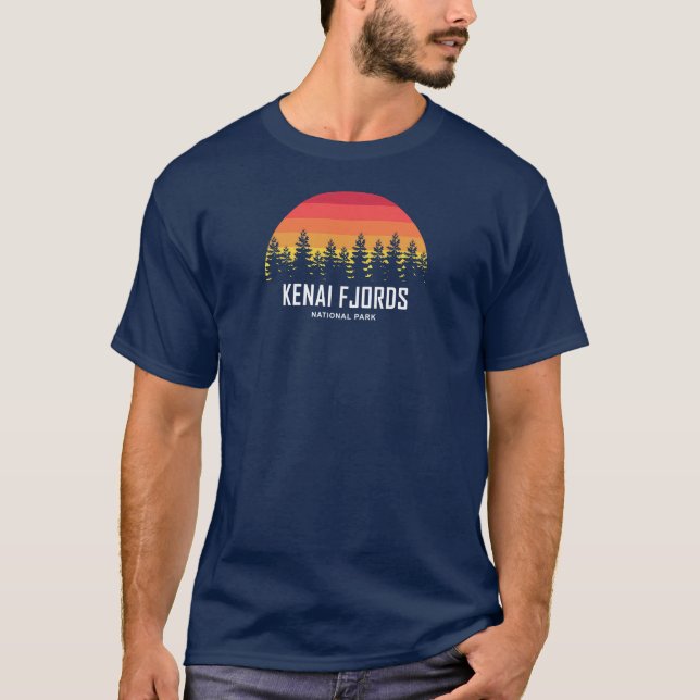 T-shirt Parc national de Kenai Fjords (Devant)