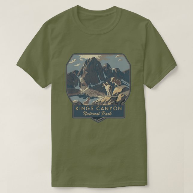 T-shirt Parc national de Kings Canyon (Design devant)