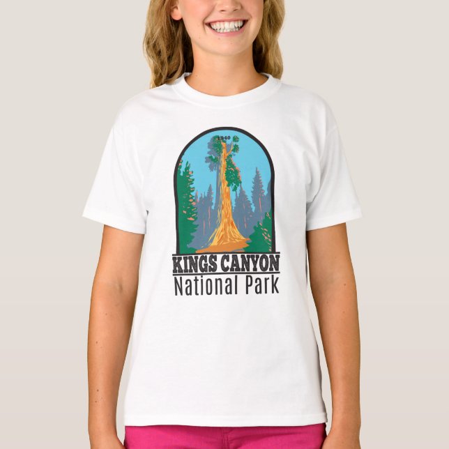 T-shirt Parc national de Kings Canyon General Grant Tree (Devant)