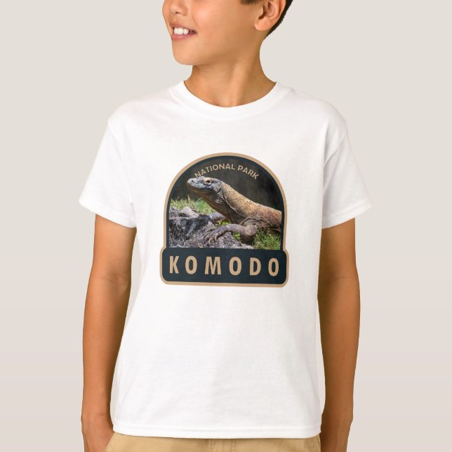 T-shirt Parc national de Komodo Indonésie Vintage (Devant)
