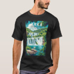 T-shirt Parc national de Krka Croatie Travel Art Vintage<br><div class="desc">Conception d'oeuvres vectorielles Krka. Le parc national Krka est situé le long de la rivière Krka,  dans le sud de la Croatie. Elle est connue pour une série de 7 cascades.</div>
