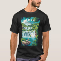 Parc national de Krka Croatie Travel Art Vintage