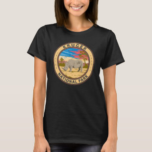 T-shirt Parc national de Kruger Rhinoceros blancs Art de v