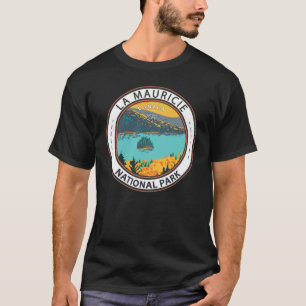 T-shirt Parc national de la Mauricie Travel Art Badge Vint