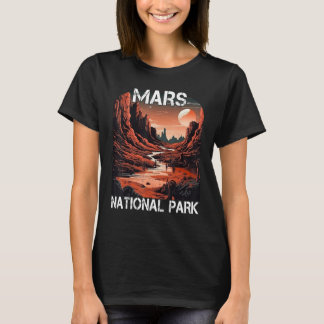 T-shirt Parc national de la planète rouge Mars - Funny Mar