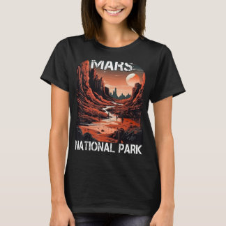 T-shirt Parc national de la planète rouge Mars - Funny Mar