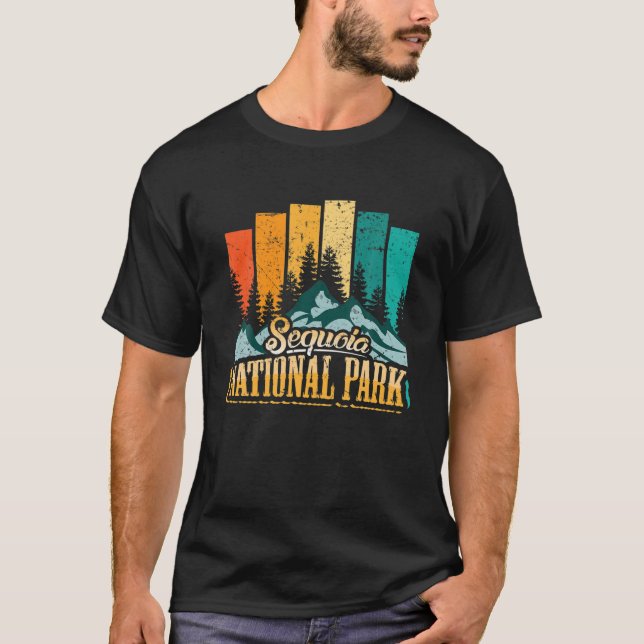 T-shirt Parc national de la Sequoia Vintage (Devant)