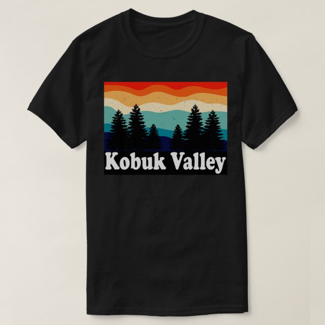 T-shirt Parc national de la vallée de Kobuk Alaska (Design devant)