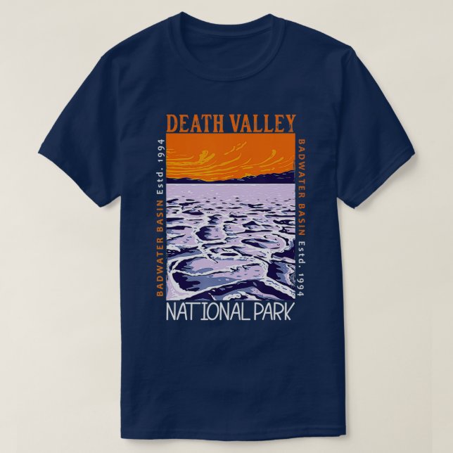 T-shirt Parc national de la vallée de la Mort Bassin de Ba (Design devant)