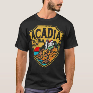 T-shirt Parc national de l'Acadie Insigne de style Vintage