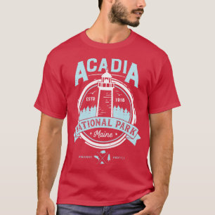 T-shirt Parc national de l'Acadie Maine Observation Vintag