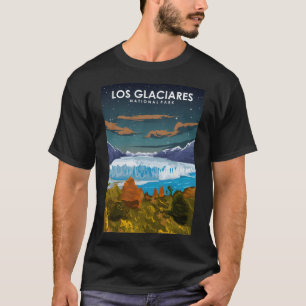 T-shirt Parc national de Los Glaciares Magie et étoiles à