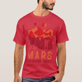 T-shirt Parc national de Mars drôle vintage SciFi Martien