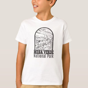T-shirt Parc national de Mesa Verde Colorado Vintage