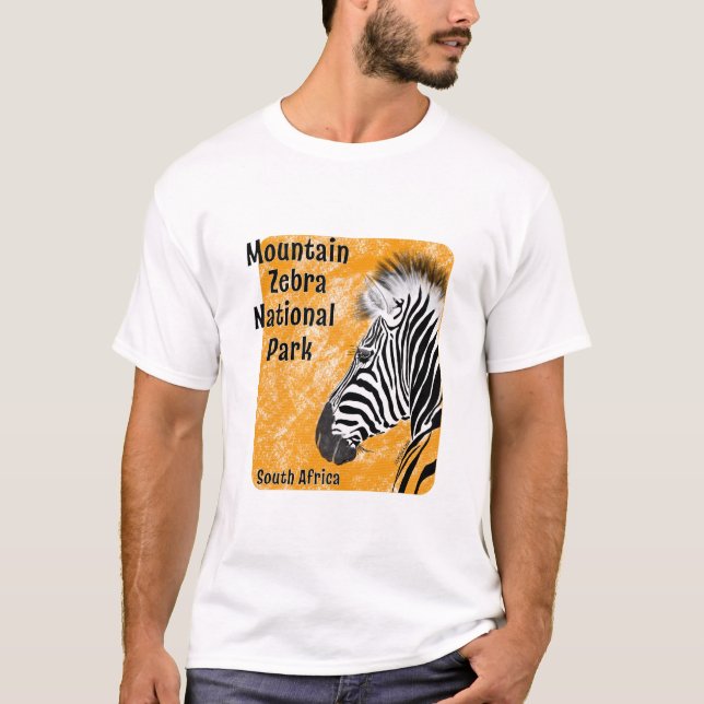 T-shirt Parc national de Mountain Zebra, Afrique du Sud (Devant)