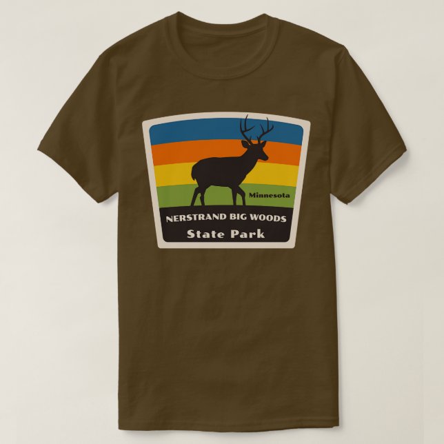 T-shirt Parc national de Nerstrand Big Woods Minnesota Roa (Design devant)