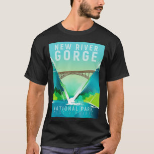 T-shirt Parc national de New River Gorge en Virginie occid