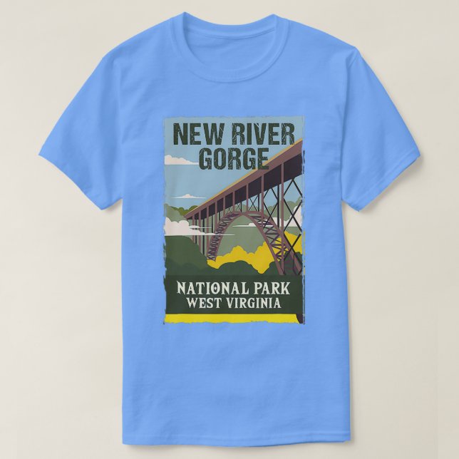 T-shirt Parc national de New River Gorge Us (Design devant)