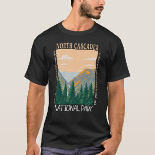 T-shirt Parc national de North Cascades Vintage désorganis