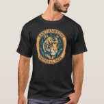 T-shirt Parc national de Ranthambore Inde Vintage<br><div class="desc">Ranthambore dessin vectoriel. C'est une vaste réserve faunique près de la ville de Sawai Madhopur dans le Rajasthan,  au nord de l'Inde.</div>