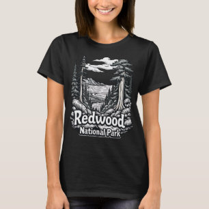 T-shirt Parc national de Redwood Forêt Vintage Côte Wilde
