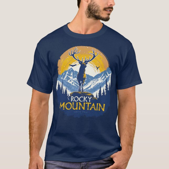 T-shirt Parc national de Rocky Mountain (Devant)
