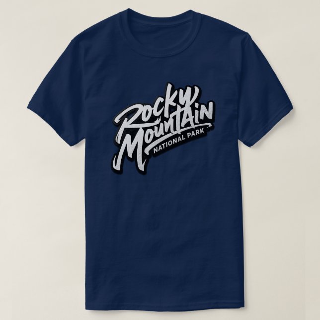 T-shirt Parc national de Rocky Mountain (Design devant)