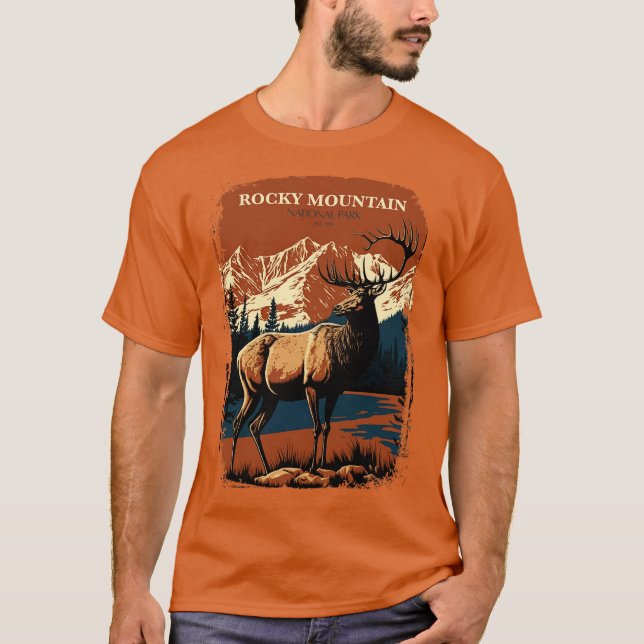 T-shirt Parc national de Rocky Mountain 1 (Devant)