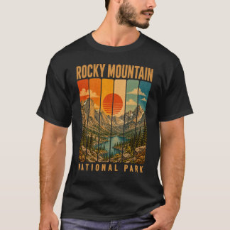 T-shirt Parc national de Rocky Mountain Colorado USA Vinta