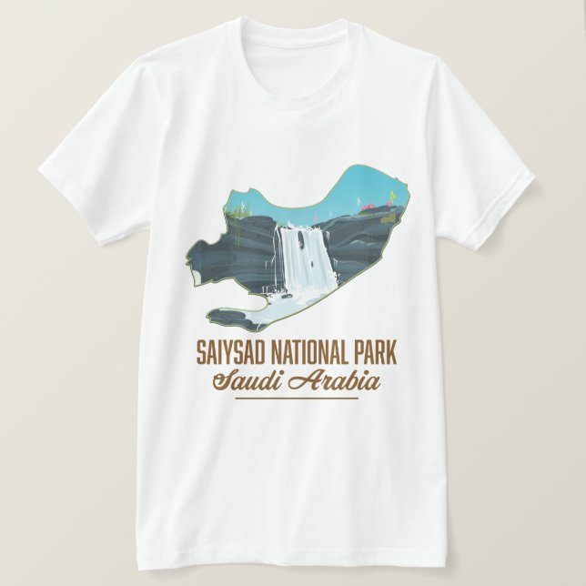 T-shirt Parc national de Saiysad, arabie saoudite (Design devant)