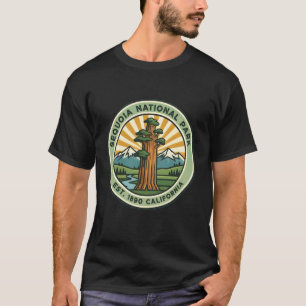 T-shirt Parc national de Sequoia Randonnée Camping Hommes 