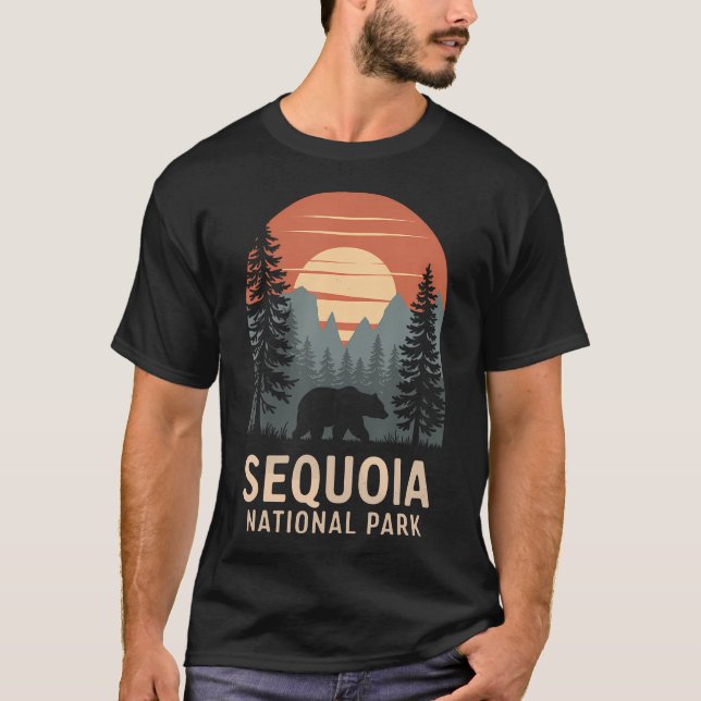 T-shirt Parc national de Sequoia Sequoia vintage (Devant)