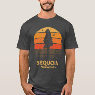 T-shirt Parc national de Sequoia Souvenir Vintage rétro