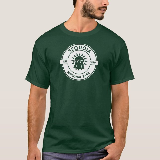 T-shirt Parc national de Sequoia Sun Trees (Devant)