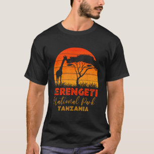 T-shirt Parc national de Serengeti Tanzanie Safari Girafe 