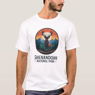 T-shirt Parc national de Shenandoah Deer Emblem
