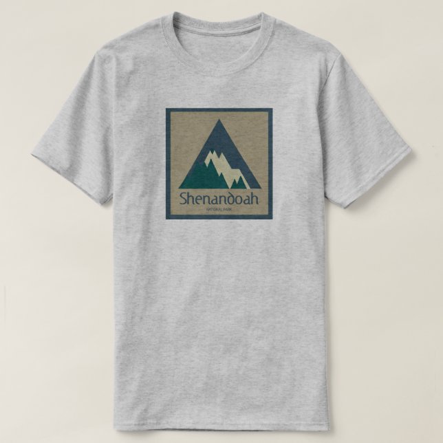 T-shirt Parc national de Shenandoah Rustique (Design devant)