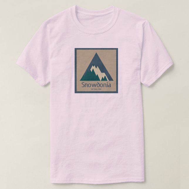 T-shirt Parc national de Snowdonia Rustique (Design devant)