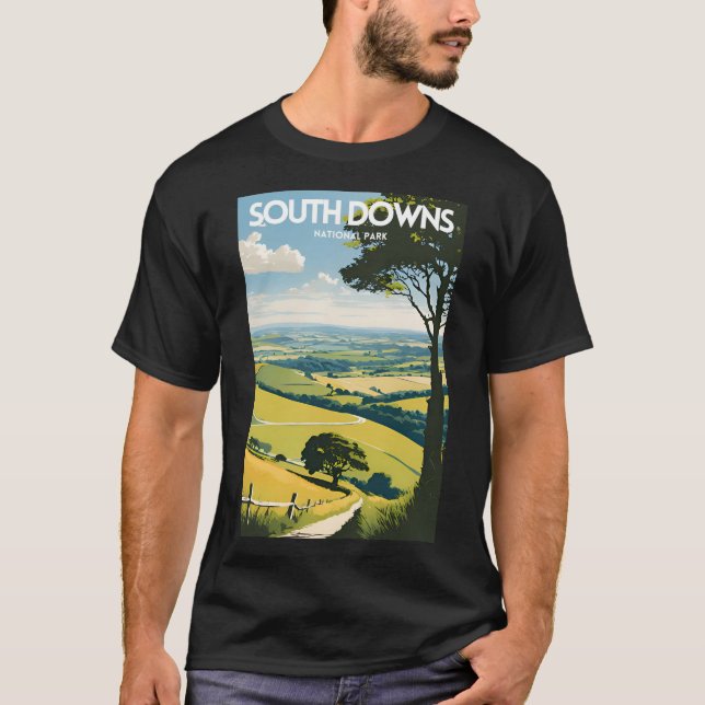 T-shirt Parc national de South Downs (Devant)