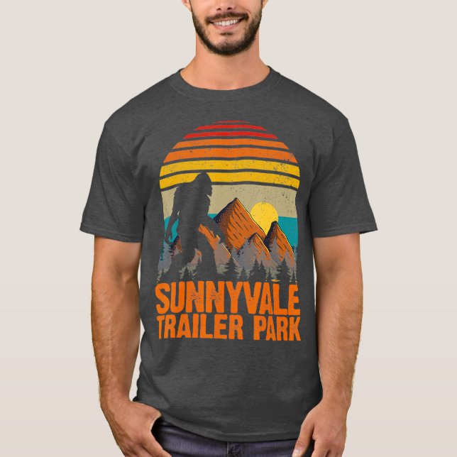 T-shirt Parc national de Sunnyvale Trailer Park Bigfoot (Devant)