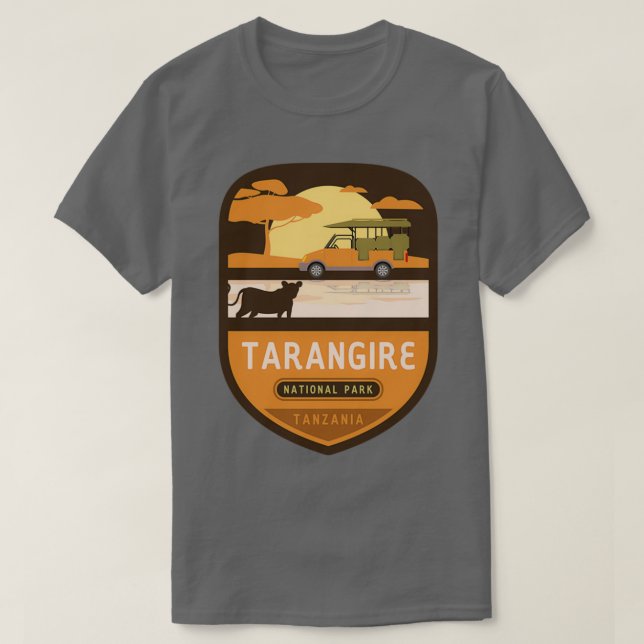 T-shirt Parc national de Tarangire Tanzanie (Design devant)