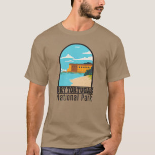 T-shirt  Parc national de Tortugas sec Florida Fort Vintag