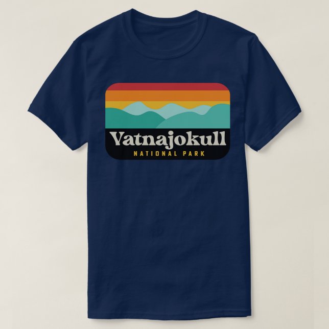 T-shirt Parc national de Vatnajokull Glacier de camping Is (Design devant)