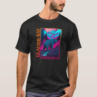 T-shirt Parc national de vintage GLACIER BAY