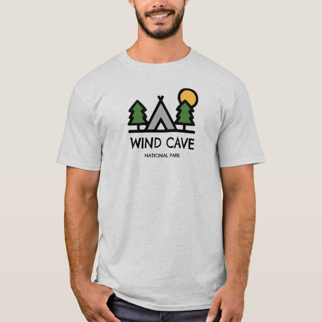 T-shirt Parc national de Wind Cave (Devant)