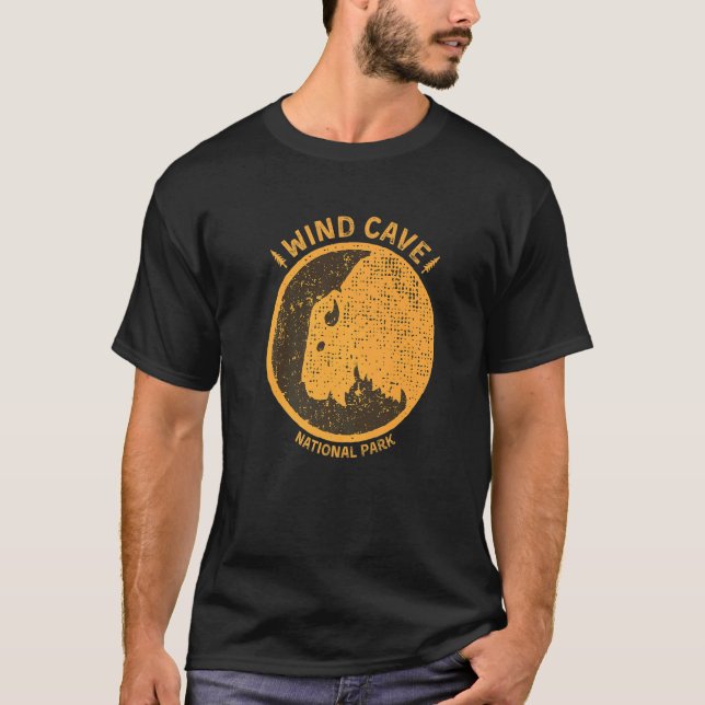T-shirt Parc national de Wind Cave Dakota du Sud (Devant)