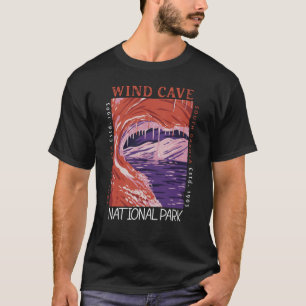T-shirt Parc national de Wind Cave South Dakota Distants